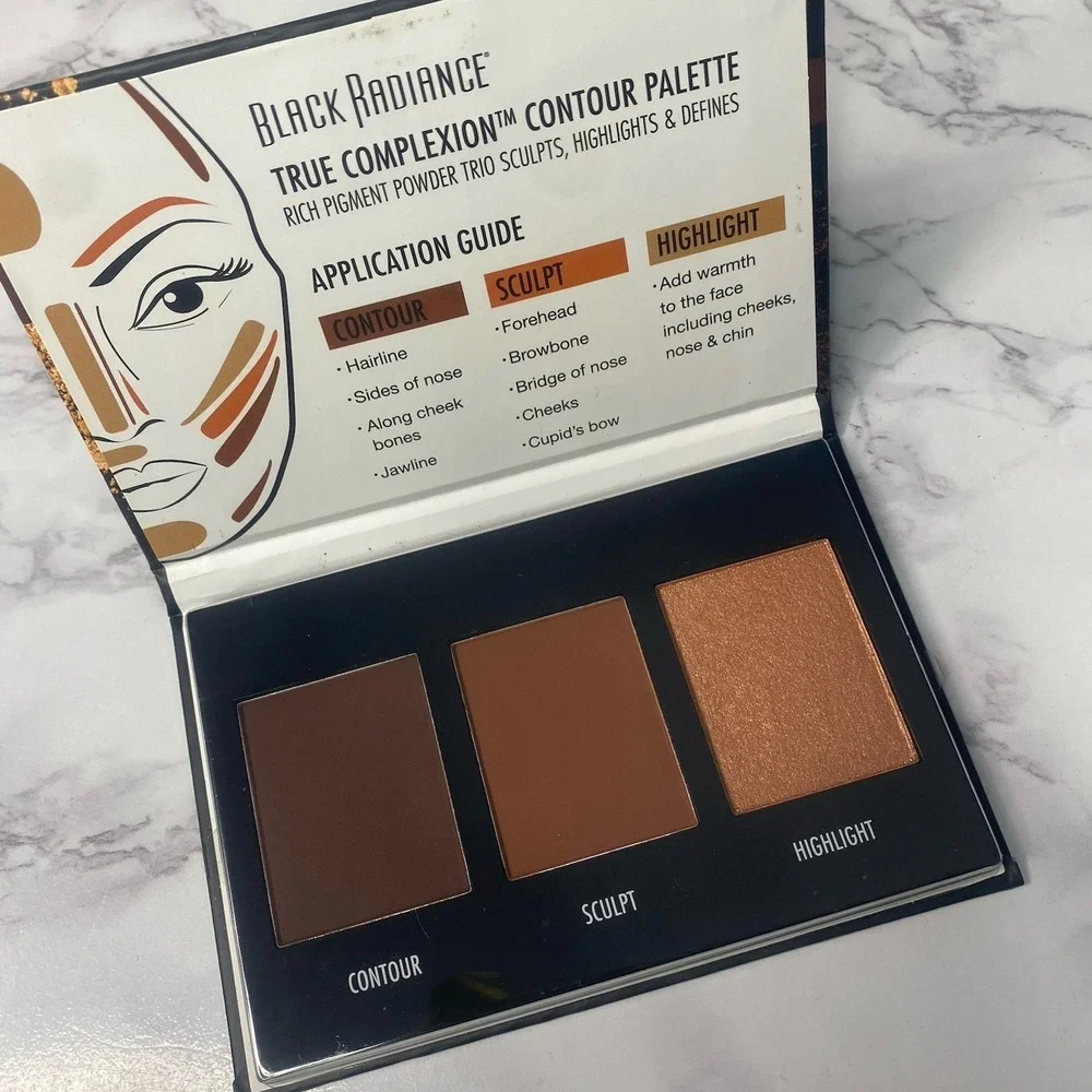 Black Radiance True‎ Complexion Contour Palette Dark to Deep